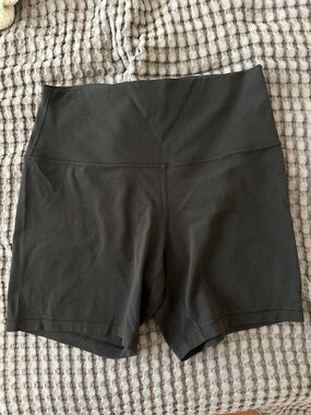 Lululemon Align 6” High-Waist Black Bike Shorts